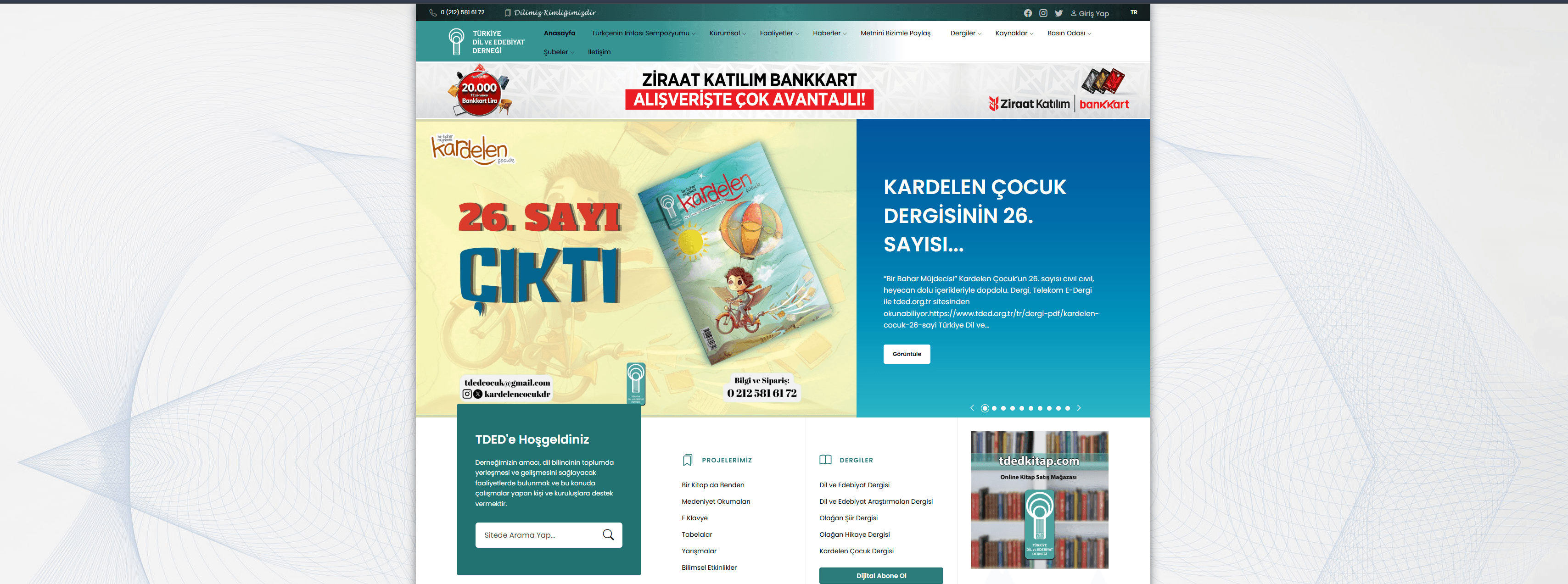 TDED — Kitap Satış & Dergi Mobil Uygulaması proje görseli
